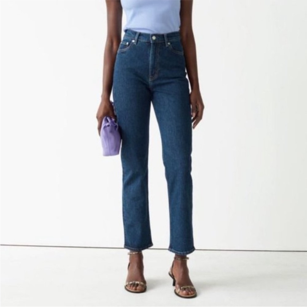 & Other Stories Women's Favourite Cut Jeans Deep Blue Size 30